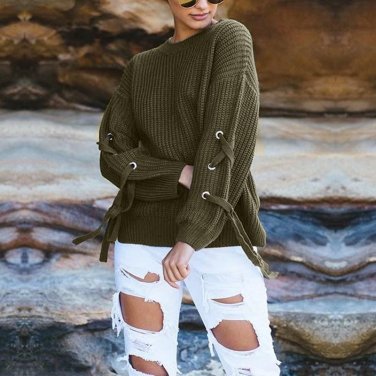 2017 Plus Size Autumn Winter Women Sweaters Pullovers Korean Style Long Sleeve Bow Casual Sweater Sl