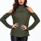 Off Shoulder Knitted Long Sleeve Pullovers Sexy Fashion Slim Casual Sweater Clothes Autumn Winter Wo