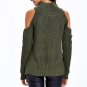 Off Shoulder Knitted Long Sleeve Pullovers Sexy Fashion Slim Casual Sweater Clothes Autumn Winter Wo