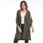 2017 Ladies Casual Long Knitted Cardigan Autumn Winter Korean Women Loose Open Stitch Embroidered Sw