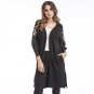 2017 Ladies Casual Long Knitted Cardigan Autumn Winter Korean Women Loose Open Stitch Embroidered Sw