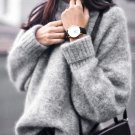 WOMAIL Womens Long Sleeve Tops Sweater Casual Loose Knitwear Pullover Jumper Tops Knitwear Women\'s 