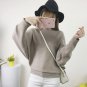2017 New Fall Winter Fashion Loose Batwing Sleeve Knitted Sweater Women Slash Neck Casual Pullovers
