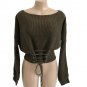2017 Autumn Winter Long Sleeve Bandage Sexy Women Sweater tops Casual Pullover Knitted Sweaters Lady