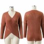 V neck cross knitting winter sweater women Fashion down sleeve pullover female New 2017 autumn win