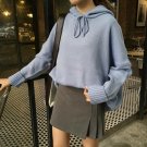 2017 Korean Style Solid College Wind Loose Hooded Casual Simple Street Long Sleeve Female Sweaters