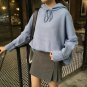 2017 Korean Style Solid College Wind Loose Hooded Casual Simple Street Long Sleeve Female Sweaters