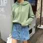 2017 Korean Style Solid College Wind Loose Hooded Casual Simple Street Long Sleeve Female Sweaters