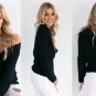 2017 Brand Designed Neck Off Shoulder knitted sweater women Winter Free size ladies\' sweaters pullo