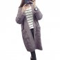 Long Cardigan Female Autumn Long Sleeve Plus Size Solid Cardigan Women Sweater Pockets Women Knitted
