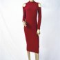 2016 Autumn Off Shoulder Long Sleeve Bodycon Sexy Sweater Dress Women Party Black Dress Vestidos Win