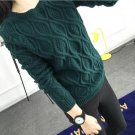 12 Color ! Hot New Autumn Winter Women Cotton Elastic Twist Sweater Lady Knitted Long Sleeve O-neck 
