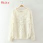 12 Color ! Hot New Autumn Winter Women Cotton Elastic Twist Sweater Lady Knitted Long Sleeve O-neck