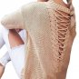 New Womens Round Neck Long Sleeve Casual Knitted Pullover Sweater Ladies Autumn Winter Backless Cros