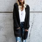 2017 Autumn Women New Basic Long Hooded Cardigans Fashion Both Sides Wear Open Front Long Sleeve Hoo