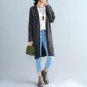 Autumn Women Waterfall Long Sleeve Pockets Casual Knitted Long Cardigan Party Solid Sweater Outerwea