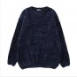 NIJIUDING thick warm turtleneck oversized chenille sweaters long sleeve winter autumn basic loose pu
