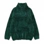 NIJIUDING thick warm turtleneck oversized chenille sweaters long sleeve winter autumn basic loose pu