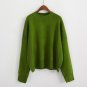 2017 New Vintage Solid Simple College Wind All Match Loose Casual Long Sleeve Female Sweaters