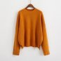 2017 New Vintage Solid Simple College Wind All Match Loose Casual Long Sleeve Female Sweaters