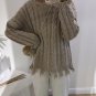 TWOTWINSTYLE Knitted Ripper Tassel Sweater Women Autumn Winter 2017 Long Sleeves Round Collar Female