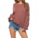 Women Sweaters 2017 Autumn Fashion Warm Knitted Tops Female Casual Loose Solid Round Neck Long Lante