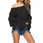 2017 Autumn Pullover Women Flare Sleeve V Neck Sweaters Casual Solid Ruffles Jumper Knitted Warm Swe