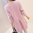 New Winter Long Cardigan Women Sweater Casual Autumn Long Sleeve Pocket Women Loose OutWear Coat ves