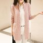 New Winter Long Cardigan Women Sweater Casual Autumn Long Sleeve Pocket Women Loose OutWear Coat ves