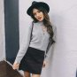 New 2017 Europe Style autumn and winter long-sleeved knit Sexy deep V straps Pullovers loose sweater