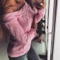 Women Sweater Off Shoulder Sweater Winter Autumn Long Sleeve Female Tops Fall Pull WS4977M