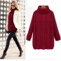Women Sweater Winter Knitted Long Warm Sweater With Neck Women Sweater Casual Turtleneck For Women P