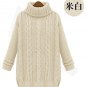 Women Sweater Winter Knitted Long Warm Sweater With Neck Women Sweater Casual Turtleneck For Women P