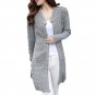 Autumn Winter Casual Loose Female Sweaters Women Cardigan  Bead Pearl Long Knitted Sweaters Outwear 
