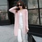 Autumn Winter Casual Loose Female Sweaters Women Cardigan  Bead Pearl Long Knitted Sweaters Outwear 