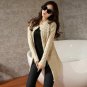 Autumn Winter Casual Loose Female Sweaters Women Cardigan  Bead Pearl Long Knitted Sweaters Outwear 