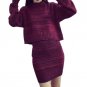Spring Autumn Warm Women Fahion Clothing Sweater And Skirt Set Tops+Short Skirts Europe Slim Knitte