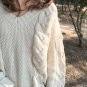 2016 autumn and winter casual loose knit women V-neck long-sleeved pullover sweater female
