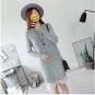 Six senses women knitting sweater 2017 New Casual cotton long knitted winter sweater pullover female