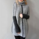 2017 New Long Sweater Dresses Women Autumn And Winter Sweater Dresses Slim Turtleneck Long Knitted D
