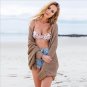 2017 new European autumn bat sleeve knit cardigan sweater female wild loose sweater coat