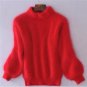 2016 new winter casual Lantern sleeve loose thick pullover female turtleneck solid ladies sweater wo