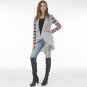 Women Cardigan Autumn Long Sleeve Irregular Female knitted Thin Sweater Loose Ladies Printed christm