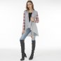 Women Cardigan Autumn Long Sleeve Irregular Female knitted Thin Sweater Loose Ladies Printed christm
