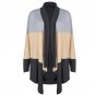 Cardigan Women 2017 Irregular Geometric Printed Cardigan Open Front Loose Sweaters Knitwear Outwear