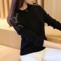 2017 Autumn Winter Warm Fashion Women\'s Korean Hollow Basic Knit  Sweater Short Design Loose Knitte