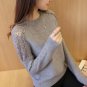 2017 Autumn Winter Warm Fashion Women\'s Korean Hollow Basic Knit  Sweater Short Design Loose Knitte