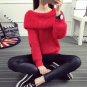 Turtleneck sweater thickening female loose slit neckline fashion women sweater outerwear