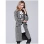 NEW-Women Winter New Elegant Sweater Knitted Casual Striped Warm Long Sweater Pockets Loose Full Sle