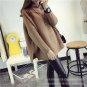 LOVESUN Long Knitted Sweater Women Pullover Female Casual Loose Turtleneck Sweater Autumn Winter Pul